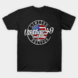 1949 75Th Birthday Gifts 75 Year Old For Men Women T-Shirt